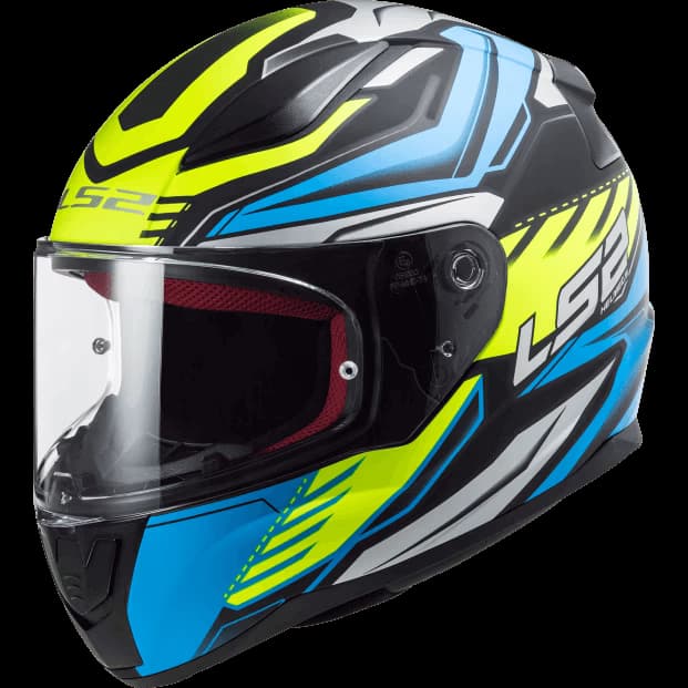 LS2 FF353 RAPID GALE BLACK BLUE YELLOW